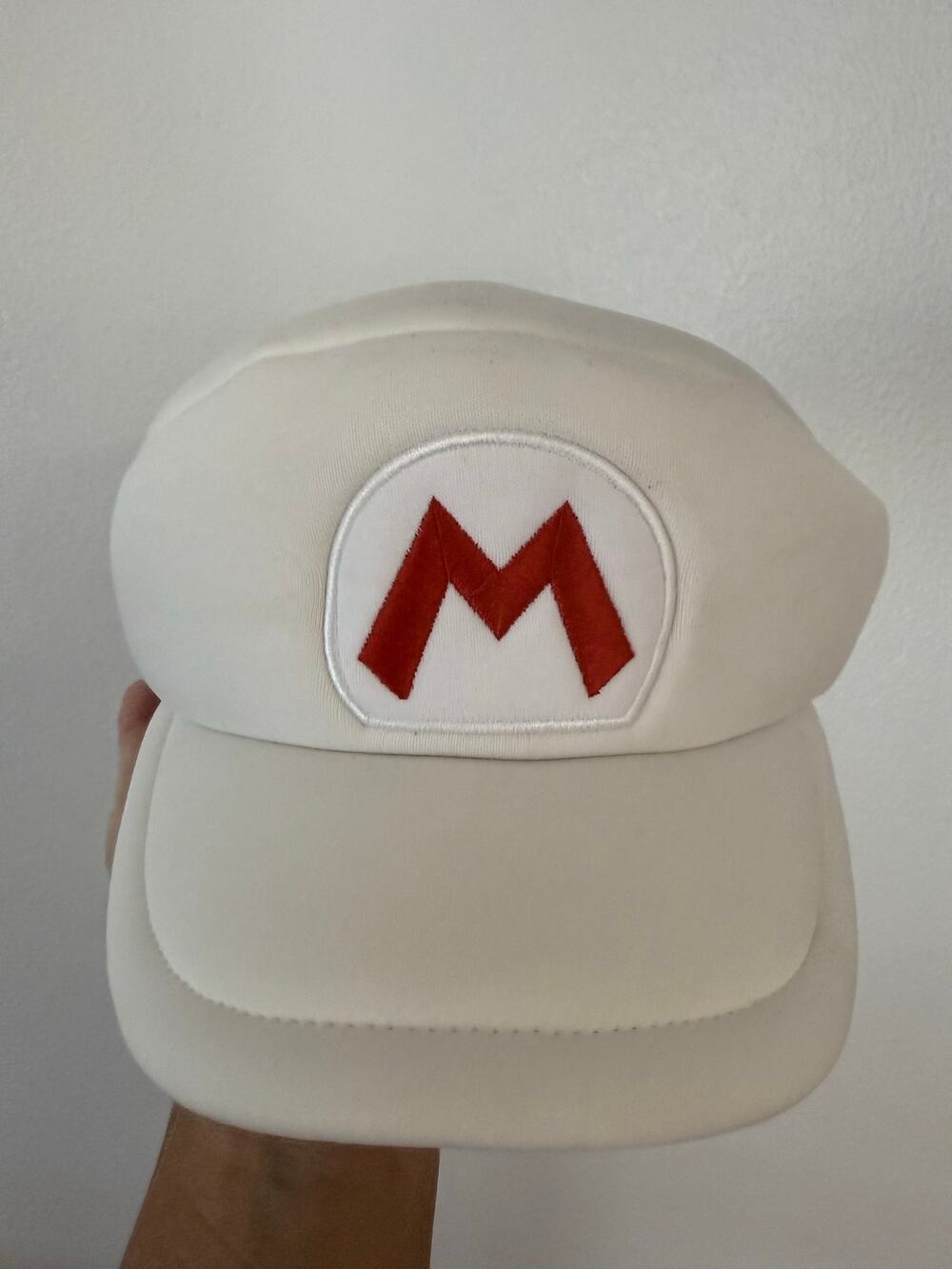 Super Mario Costume Hat white fireball edition